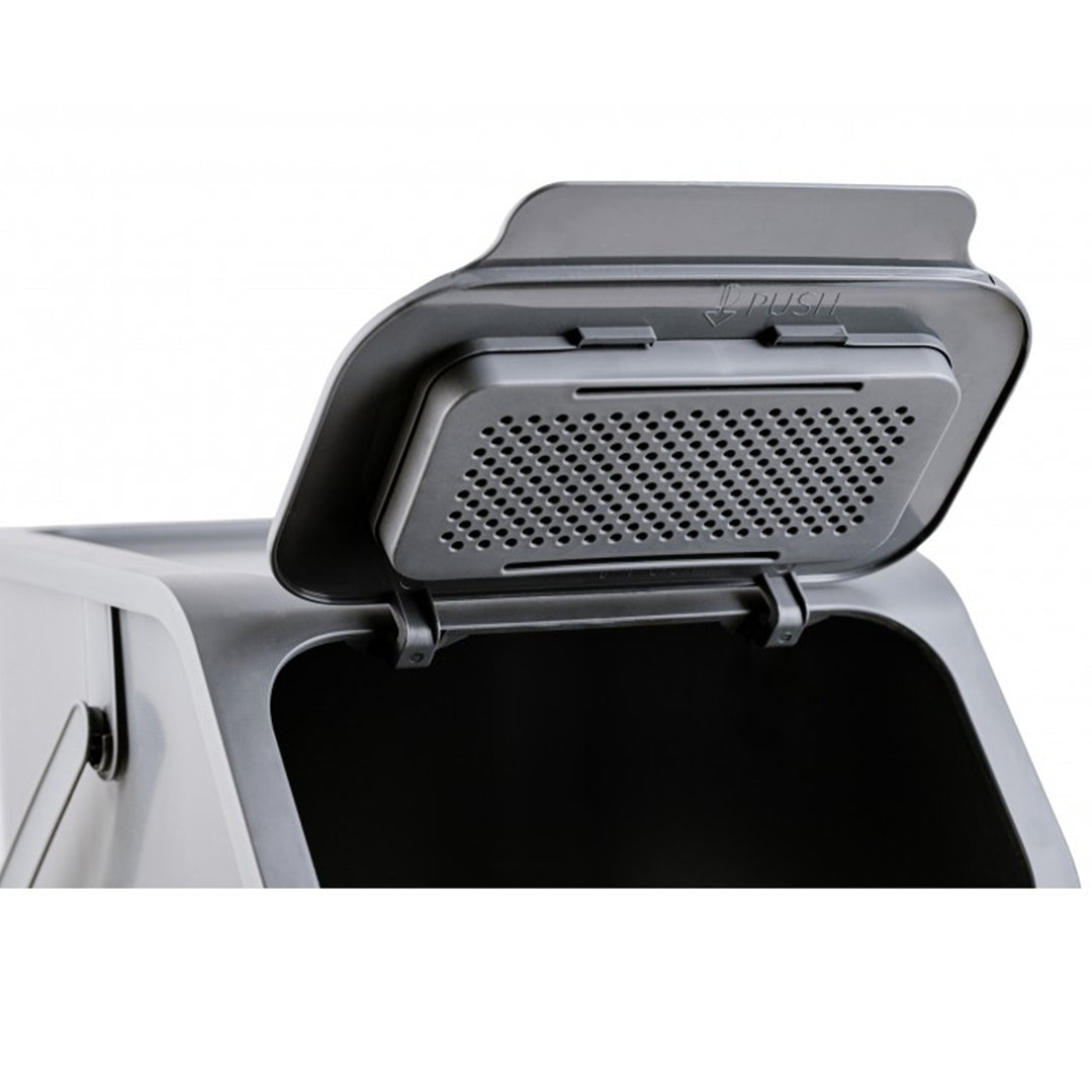 Set mit 3 Mülltrennungsbehältern (25 l) von Practic Bini + 5 Stück Aktivkohlefilter