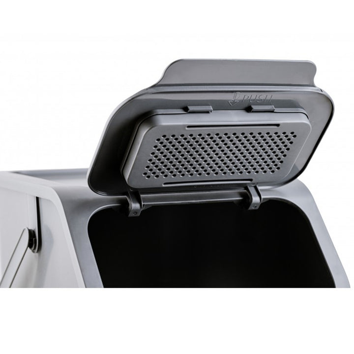 Set mit 3 Mülltrennungsbehältern (25 l) von Practic Bini + 5 Stück Aktivkohlefilter