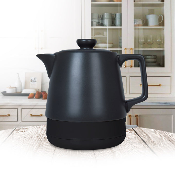 Maestro Keramik-Wasserkocher, Fassungsvermögen 1 l, Leistung 1200 W, Farbe: Schwarz, MR-071