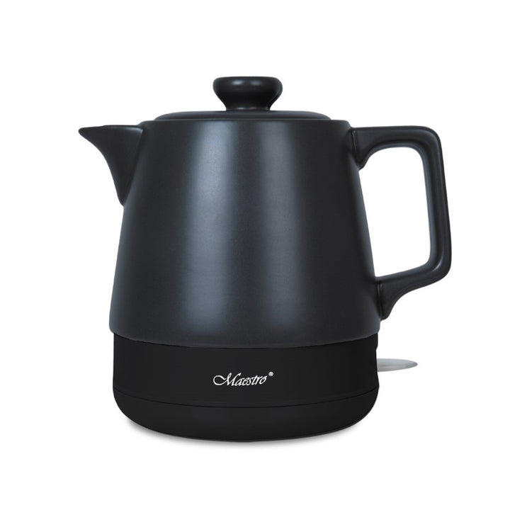 Maestro Keramik-Wasserkocher, Fassungsvermögen 1 l, Leistung 1200 W, Farbe: Schwarz, MR-071