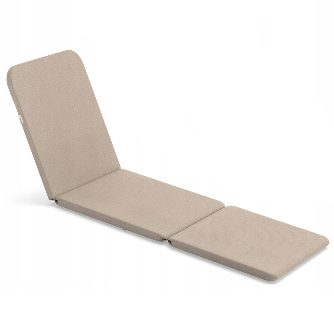 Kissen für Liegestuhl Jaipur, Farbe Beige, Stoff S-550 Melange, Größe 190 x 60 cm, zwei Befestigungssysteme, wasserabweisend, vollständig waschbar, Melange S-21