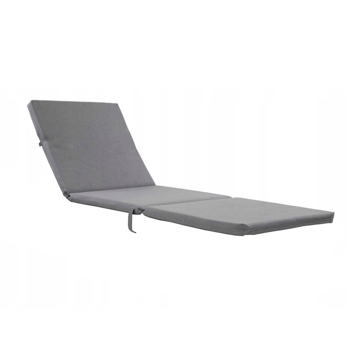 Kissen für Liegestuhl Daytona, Farbe: Grau, Stoff: S-550 Melange, Größe: 192 x 64 cm, Befestigung mit Gummiband, wasserabweisend, Melange S-23