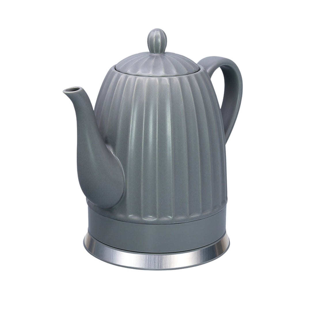 Maestro Keramik-Wasserkocher, Farbe: Grau, Leistung: 1500 W, Fassungsvermögen: 1,5 l, drehbarer Sockel, Wasserstandsanzeige, Netzkabel: 65 cm, MR-077