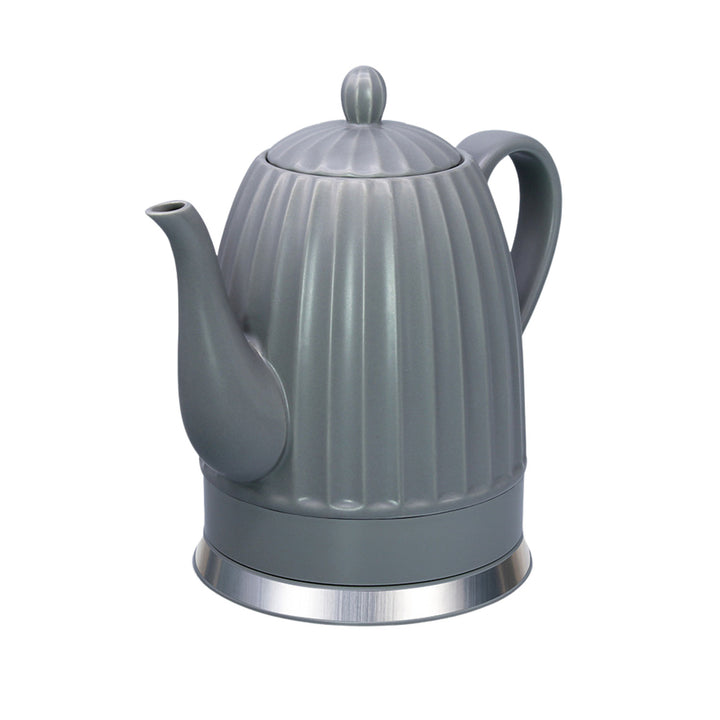 Maestro Keramik-Wasserkocher, Farbe: Grau, Leistung: 1500 W, Fassungsvermögen: 1,5 l, drehbarer Sockel, Wasserstandsanzeige, Netzkabel: 65 cm, MR-077
