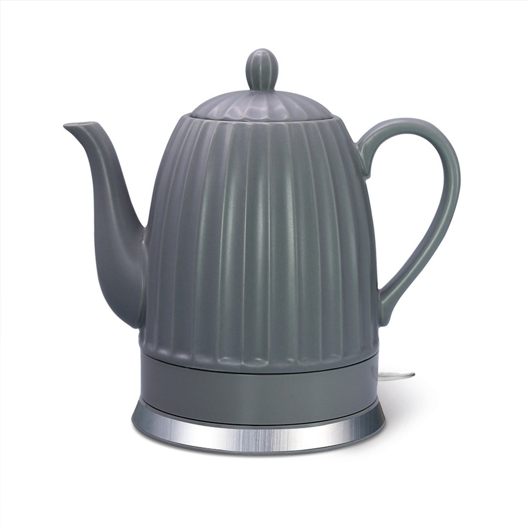 Maestro Keramik-Wasserkocher, Farbe: Grau, Leistung: 1500 W, Fassungsvermögen: 1,5 l, drehbarer Sockel, Wasserstandsanzeige, Netzkabel: 65 cm, MR-077