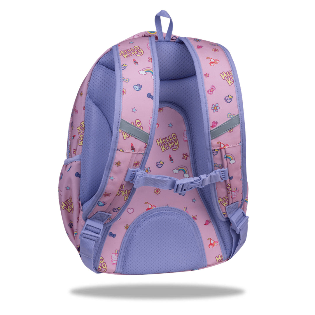 Hello Kitty Coolpack Schulrucksack, Größe Primo Pro (16"), konturierter Rücken und gepolsterte Schultergurte, 2 Hauptfächer und ein Laptopfach, verstärkter Boden, F162025