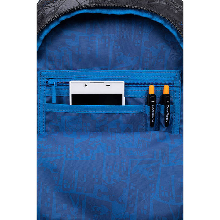 Spiderman Coolpack Schulrucksack, Größe Jerry (15"), konturierter Rücken, 3 geräumige Fächer, verstärkter Boden, F029777