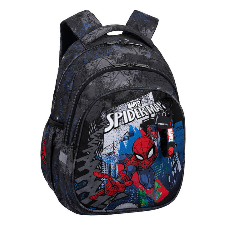 Spiderman Coolpack Schulrucksack, Größe Jerry (15"), konturierter Rücken, 3 geräumige Fächer, verstärkter Boden, F029777