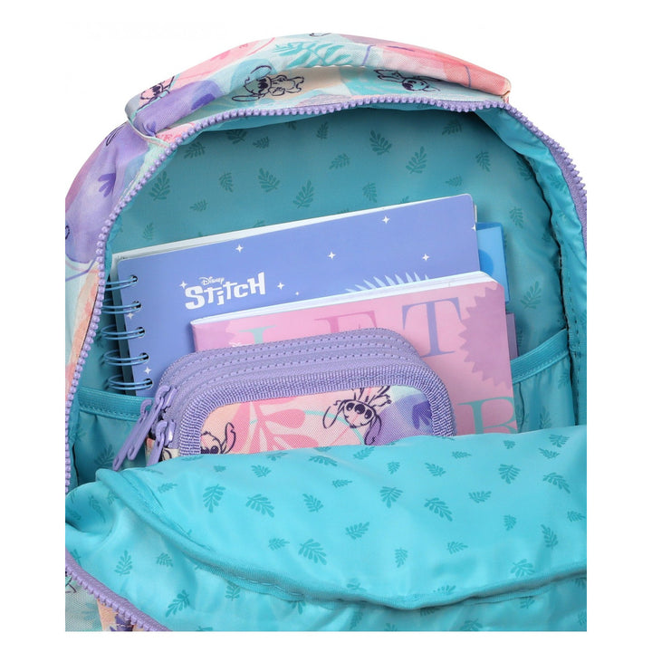 Stitch Coolpack-Schulset, 2-Kammer-Rucksack „Jerry“ (15"), Federmäppchen „Jumper 3“ und Sporttasche für Schuhe