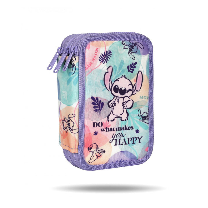 Stitch Coolpack-Schulset, 2-Kammer-Rucksack „Jerry“ (15"), Federmäppchen „Jumper 3“ und Sporttasche für Schuhe