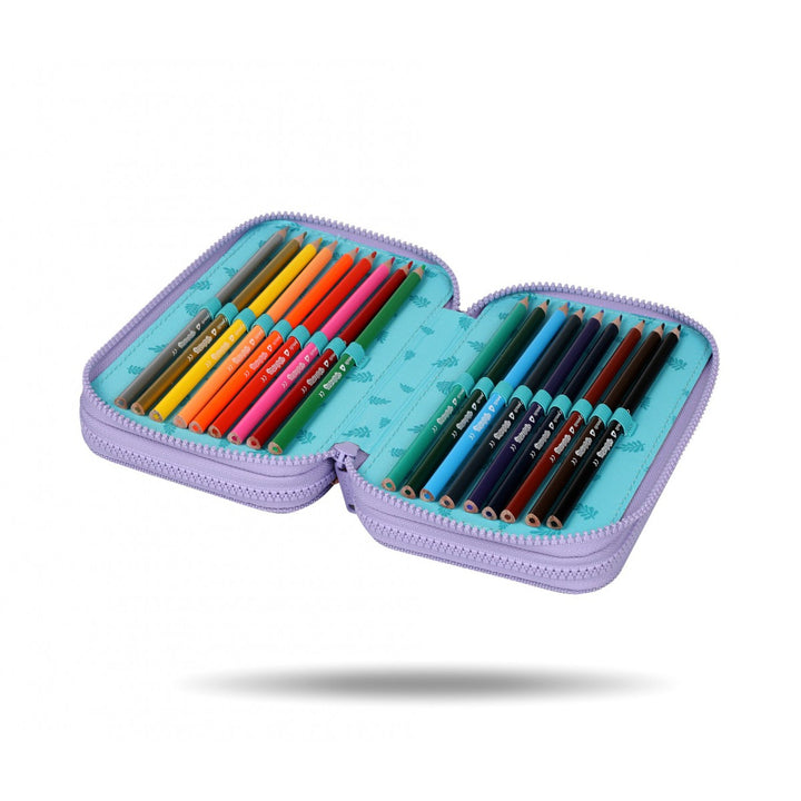 Stitch Coolpack-Schulset, 2-Kammer-Rucksack „Jerry“ (15"), Federmäppchen „Jumper 3“ und Sporttasche für Schuhe