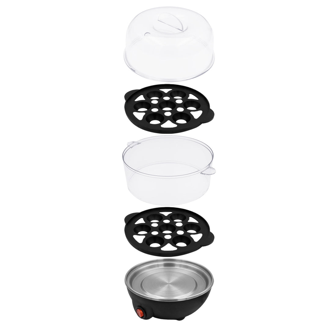 GreenBlue 2-Stufen-Eierkocher für 14 Eier, Leistung 350 W, für bis zu 14 Eier, 220–240 V~, 50/60 Hz, GB358