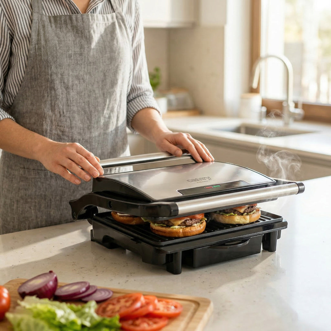 Camry-Elektrogrill, antihaftbeschichtete Grillplatten, maximale Leistung 2100 W, CR 3044