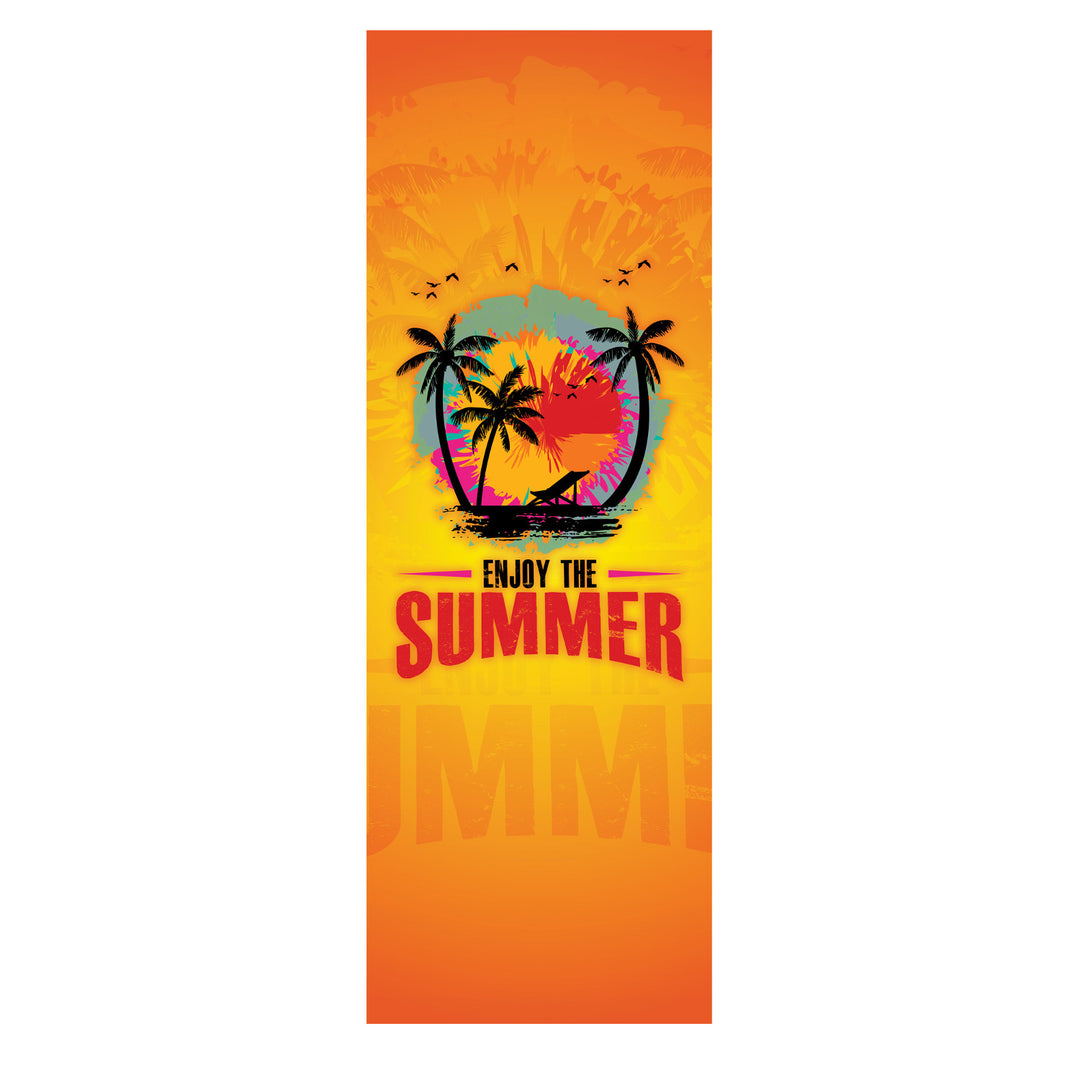 Klassischer Liegestuhl aus Buchenholz GreenBlue GB183 mit dem Aufdruck „Enjoy The Summer“