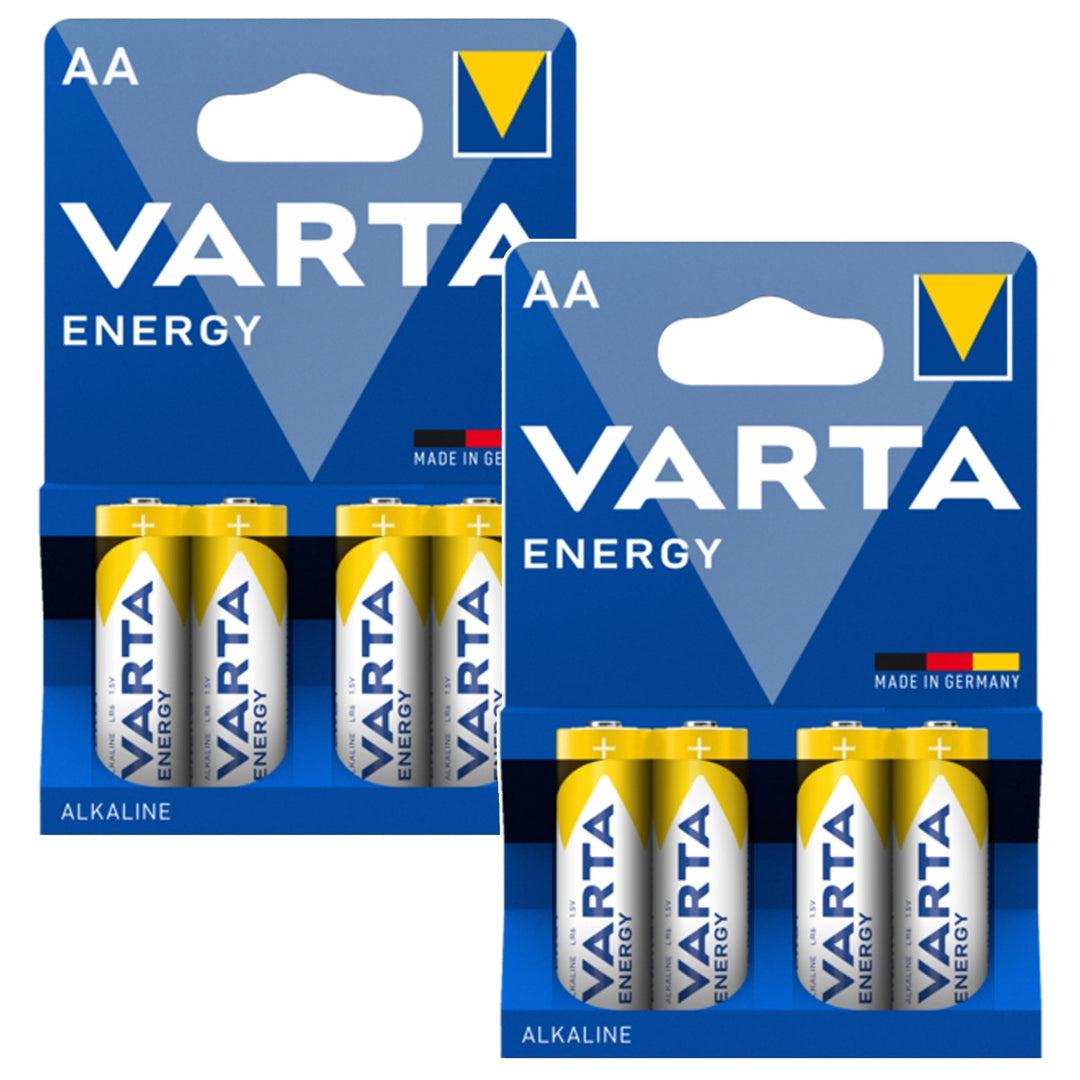 8x R-06 LR06 AA 1,5 V Varta Energy Alkali-Batterie