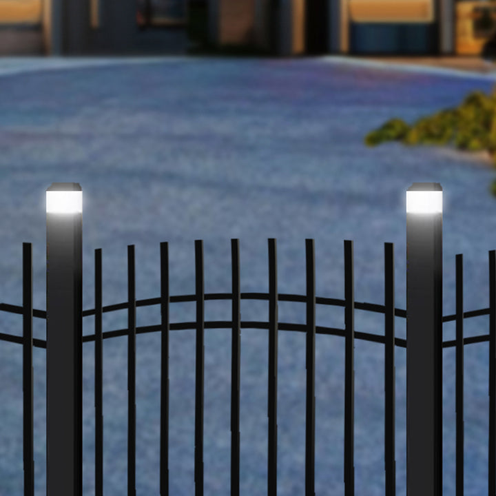 GreenBlue LED-Solarlampe für Pfosten, 60 x 40 mm, Briefumschlag-Abdeckung, 3200 K, GB125 WW, 2 Stück