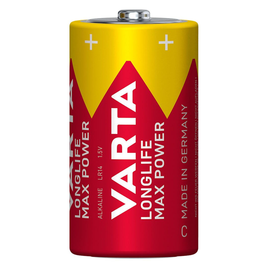 6x R-14-Batterie (R14 C), 1,5 V, Alkali, Varta Longlife Max Power