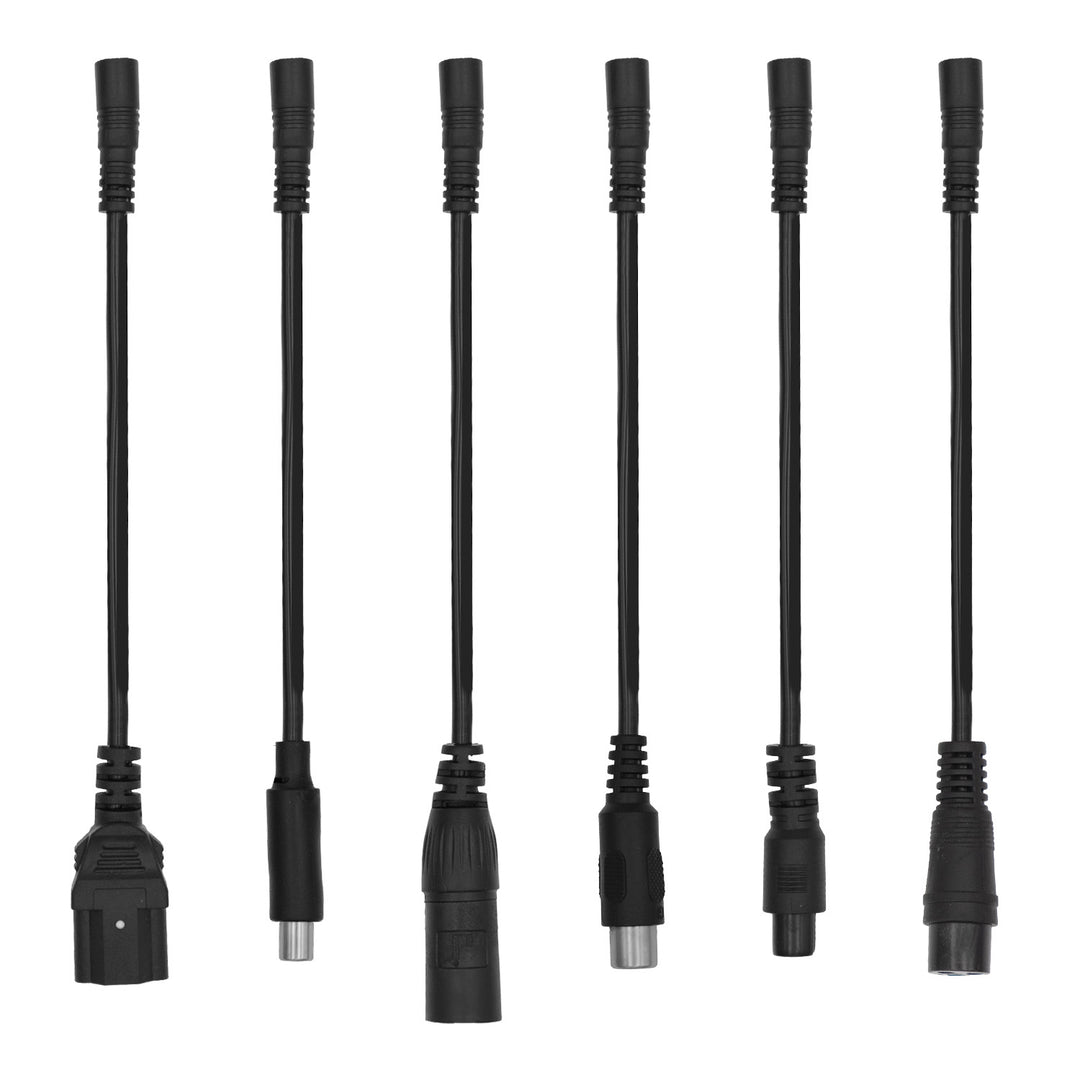 Universelles Ladegerät / Netzteil von Maclean Energy für E-Scooter, 42 V DC, 2 A, max. 85 W, Schnellladung, 6 Stecker, MCE667