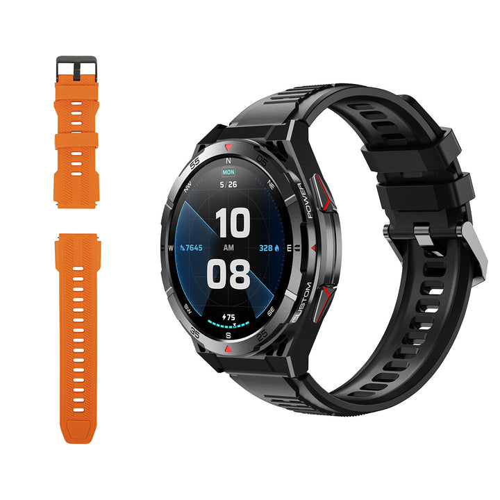 Smartwatch BLOW X14 Pro, 1,43"-AMOLED-Display, 490-mAh-Akku, GPS, 4 GB RAM und 256 MB Speicher, Gesundheitsfunktionen, 2 Armbandfarben, 89-016#
