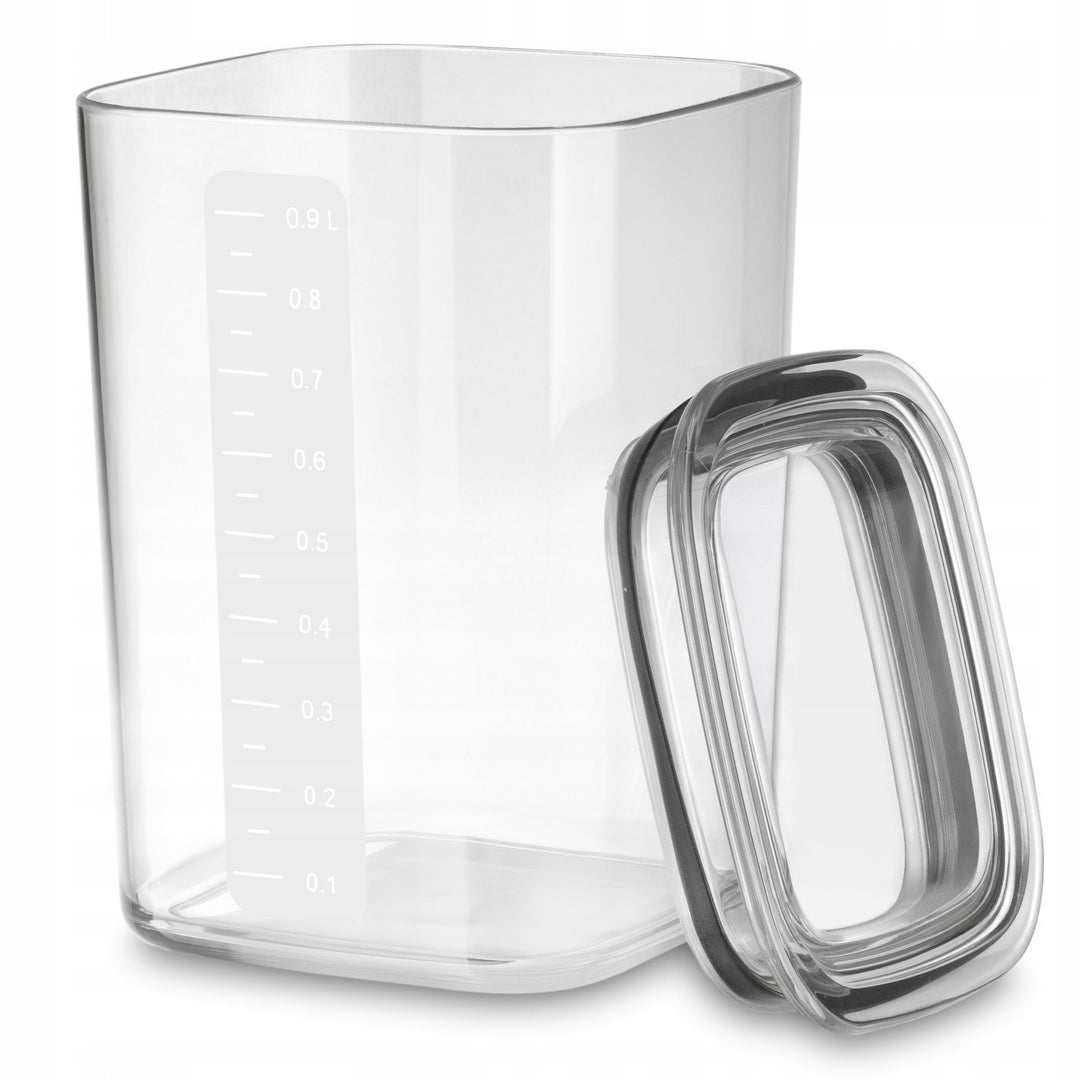 Practic-Küchenbehälter für lose Lebensmittel, Fassungsvermögen 0,6 l, 0,9 l, 1,5 l, Deckel mit Dichtung,