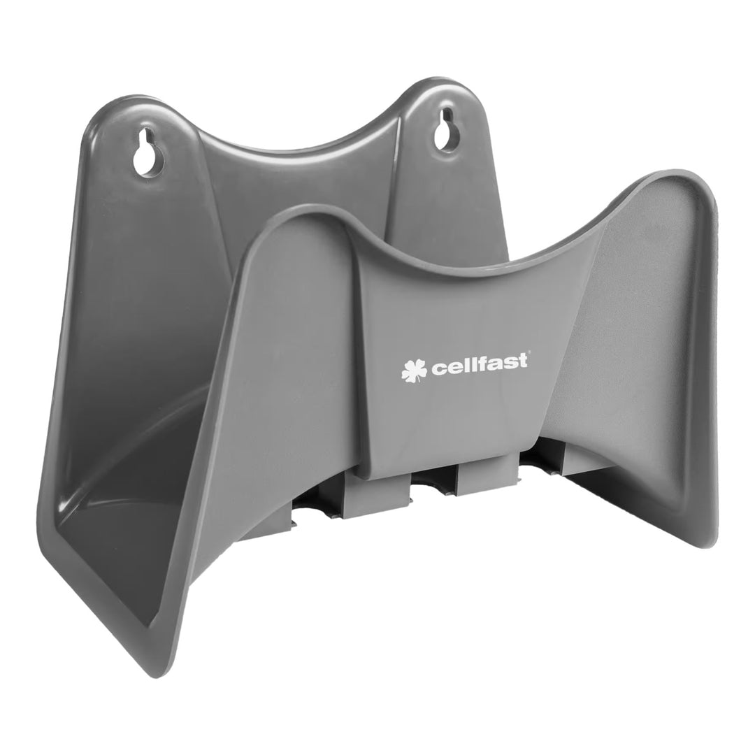 Cellfast Economic Gartenschlauch 1/2" 25 m + Cellfast Schlauchhalter, grau + Set mit Cellfast Basic geradem Sprühkopf 1/2"