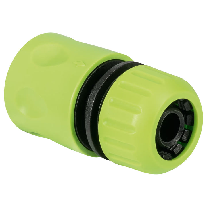 Cellfast Economic Gartenschlauch 1/2" 30 m + Ständer, Anschluss mit 3/4"-Innengewinde, Durchgangs- und Anschlag-Schnellkupplung 1/2" + gerader Sprühkopf Cellfast Economic