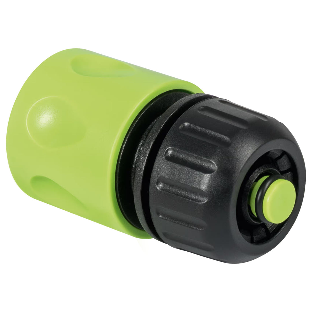 Cellfast Economic Gartenschlauch 1/2" 30 m + Ständer, Anschluss mit 3/4"-Innengewinde, Durchgangs- und Anschlag-Schnellkupplung 1/2" + gerader Sprühkopf Cellfast Economic