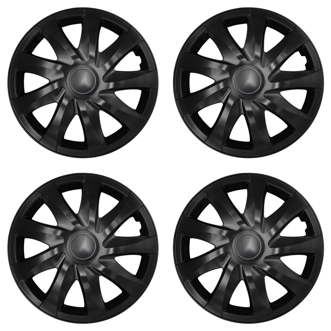 Universal-Radkappen 16'' NRM DRACO schwarz matt, 4 Stück