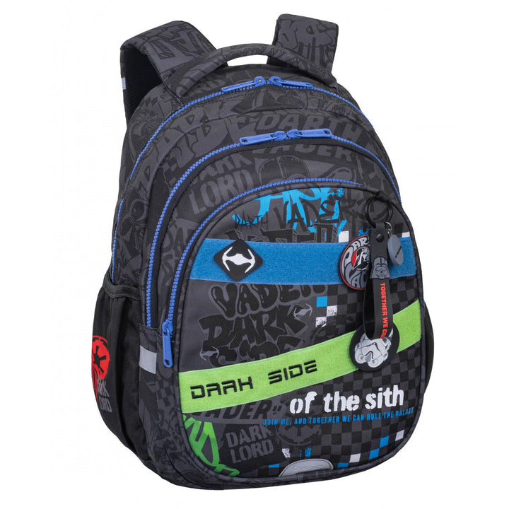 Star Wars Coolpack-Schulset, 3-Kammer-Rucksack „Jerry“ (15") mit konturiertem Rücken und verstellbaren Schultergurten sowie Federmäppchen „Jumper 3“ mit Zubehör