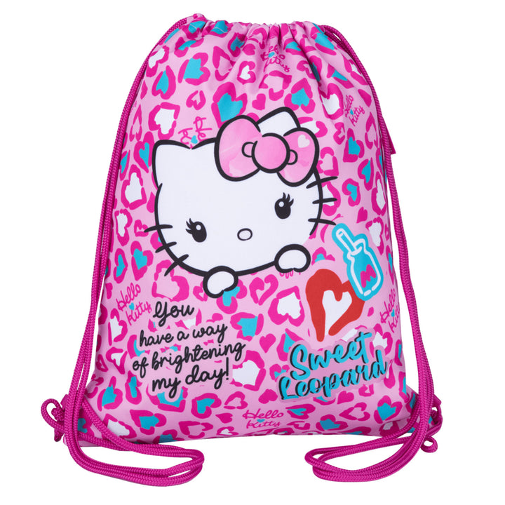 Hello Kitty Coolpack-Schulset, 3-Fächer-Rucksack „Jerry“ (15"), Federmäppchen „Jumper 3“ mit Zubehör sowie eine Sporttasche für Schuhe