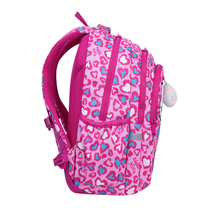Hello Kitty Coolpack-Schulset, 3-Fächer-Rucksack „Jerry“ (15"), Federmäppchen „Jumper 3“ mit Zubehör sowie eine Sporttasche für Schuhe