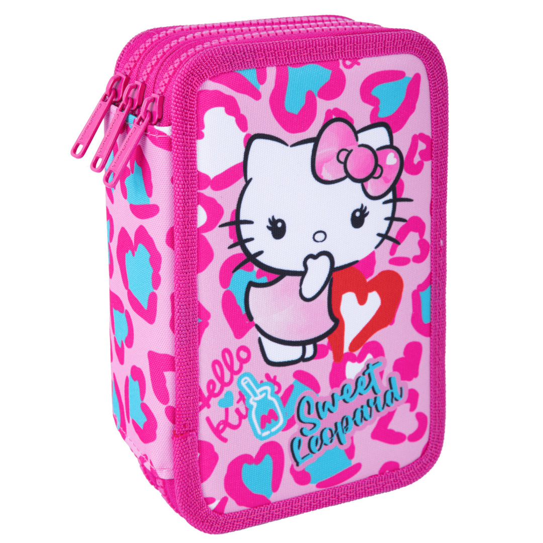 Hello Kitty Coolpack-Schulset, 3-Fächer-Rucksack „Jerry“ (15"), Federmäppchen „Jumper 3“ mit Zubehör sowie eine Sporttasche für Schuhe