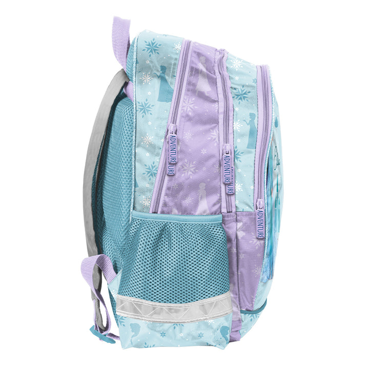 Frozen Paso Schulset, Rucksack mit zwei Fächern, verstellbaren Schultergurten und versteiftem Rücken, Federmäppchen mit Zubehör und Halterungen für Schreibutensilien, Schuhbeutel, der auf den Rücken geschnallt werden kann, DF26AA