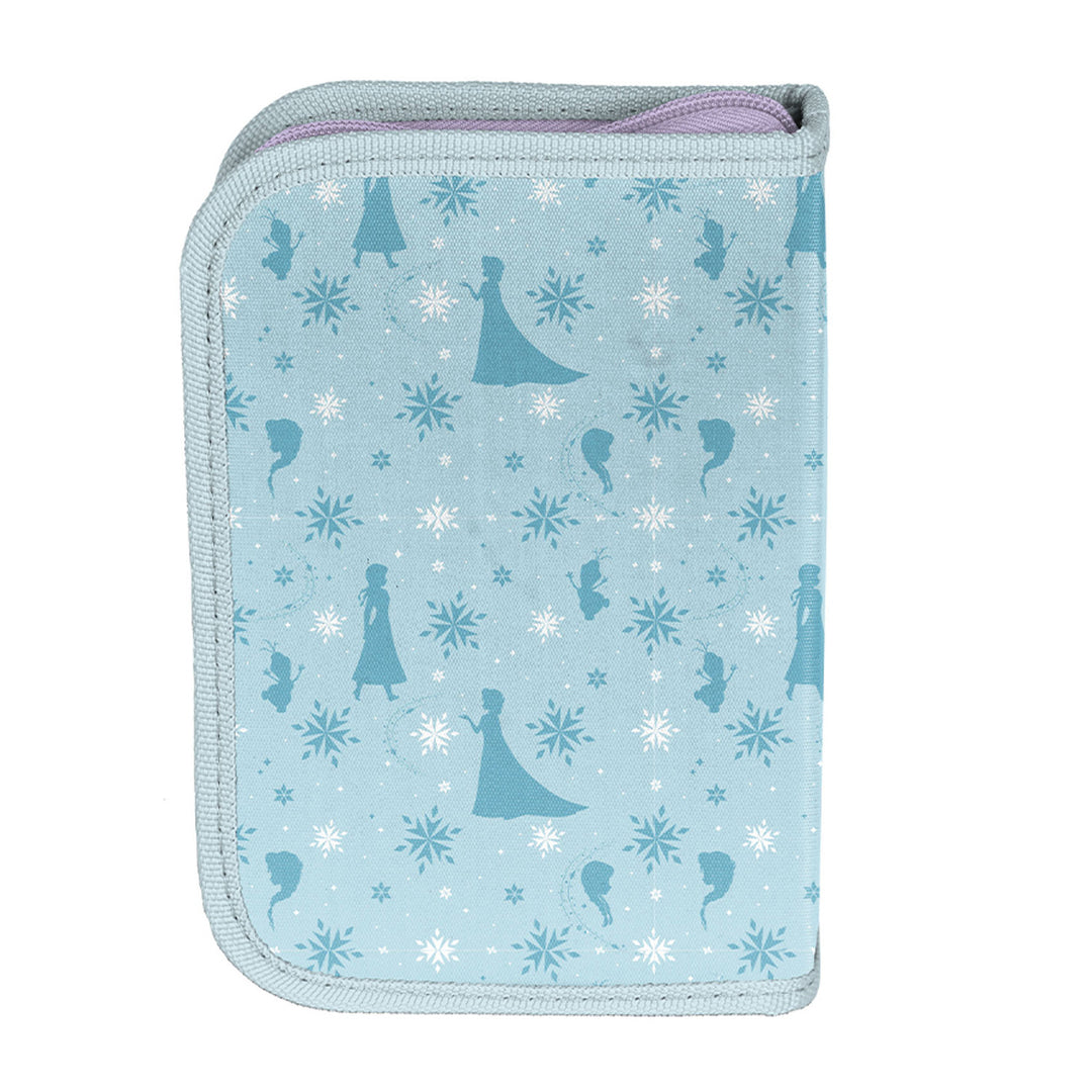 Frozen Paso Schulset, Rucksack mit zwei Fächern, verstellbaren Schultergurten und versteiftem Rücken, Federmäppchen mit Zubehör und Halterungen für Schreibutensilien, Schuhbeutel, der auf den Rücken geschnallt werden kann, DF26AA