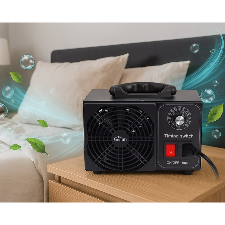 Professioneller Ozonator zur Desinfektion und Luftreinigung, Mediatech, Ozonausstoß: 60.000 mg/h, TIMER, Leistung: 140 W, Metallgehäuse