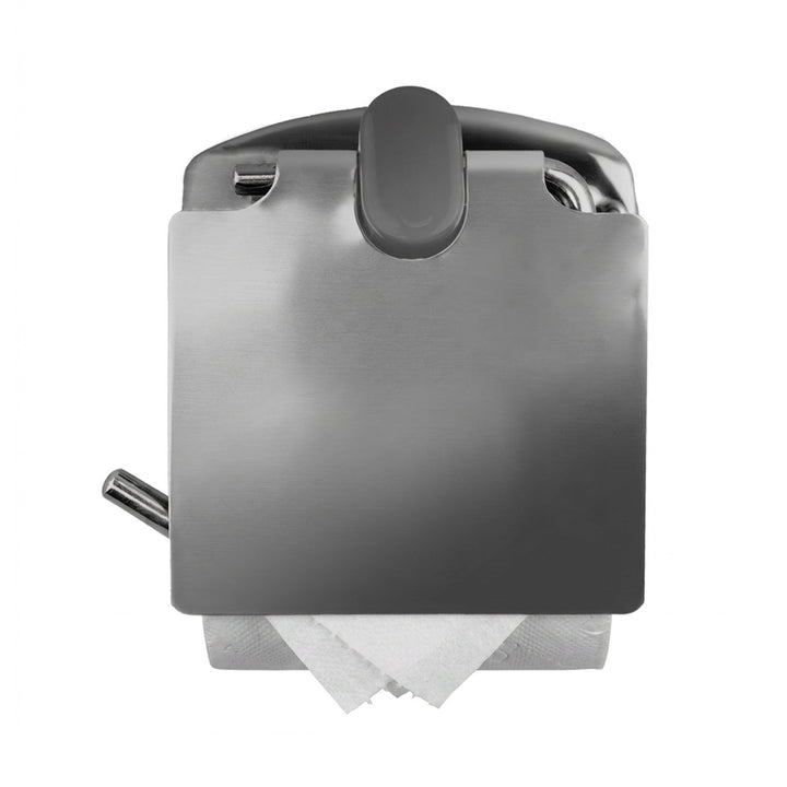 Toilettenpapierhalter mit Klappe/verchromter Blende, ABJ