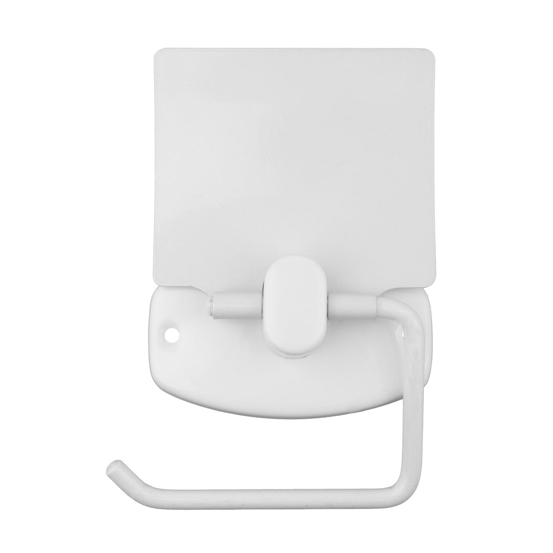 Toilettenpapierhalter mit Klappe/Abdeckung, weiß, ABJ