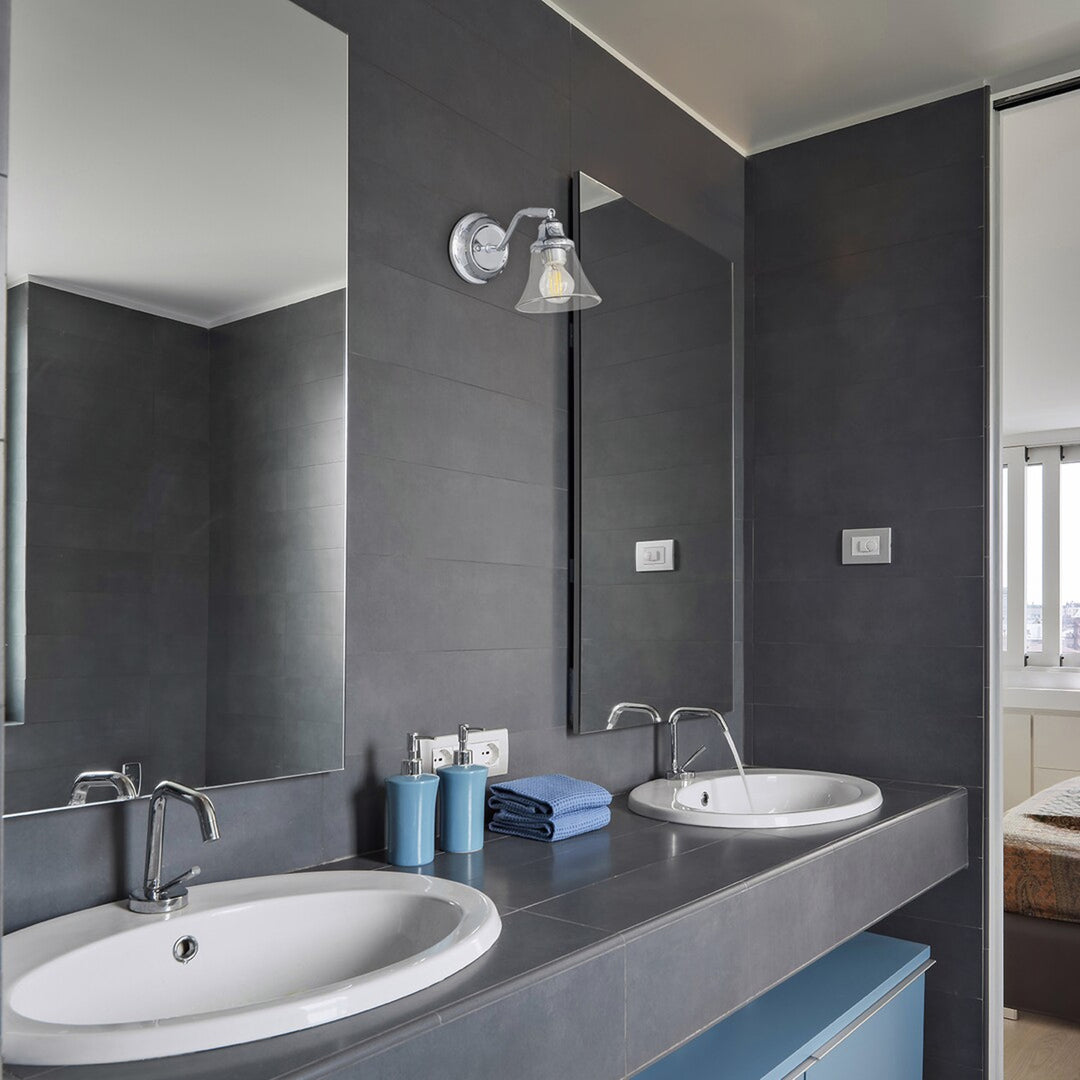 Badezimmer-Wandleuchte RABALUX ANTOINE 3207 E14 IP44, 2 Stück
