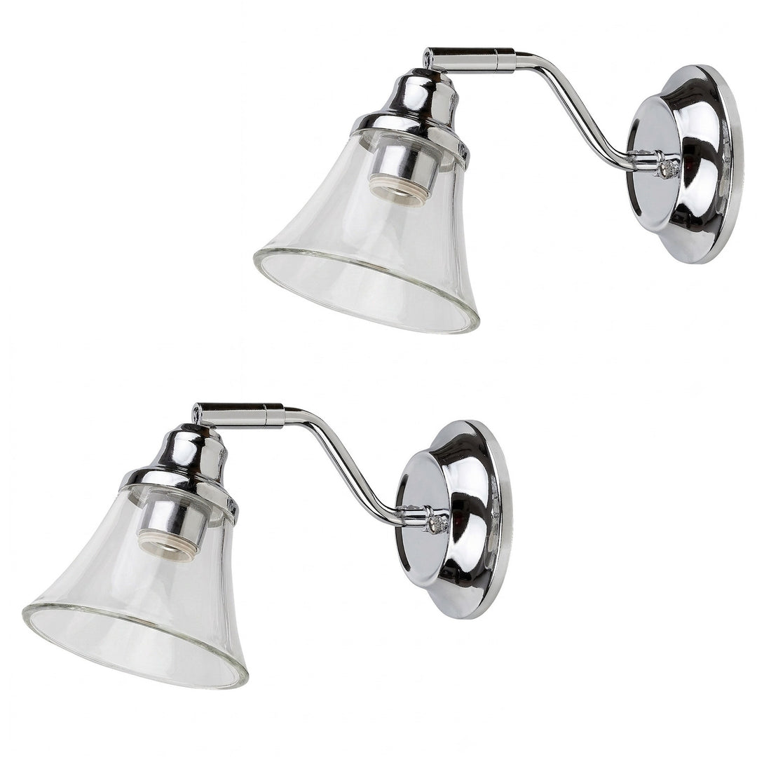 Badezimmer-Wandleuchte RABALUX ANTOINE 3207 E14 IP44, 2 Stück