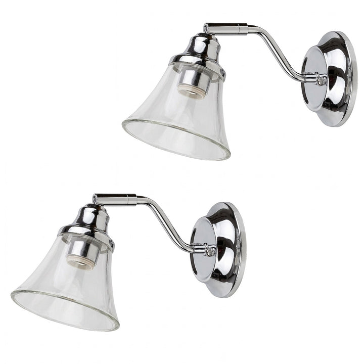 Badezimmer-Wandleuchte RABALUX ANTOINE 3207 E14 IP44, 2 Stück