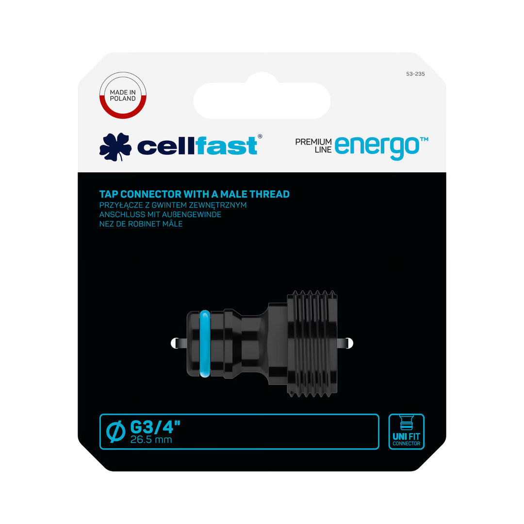 Cellfast ENERGO G3/4''-Anschluss mit Außengewinde