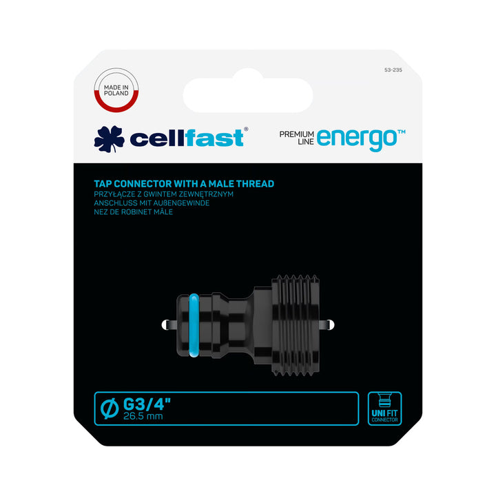 Cellfast ENERGO G3/4''-Anschluss mit Außengewinde