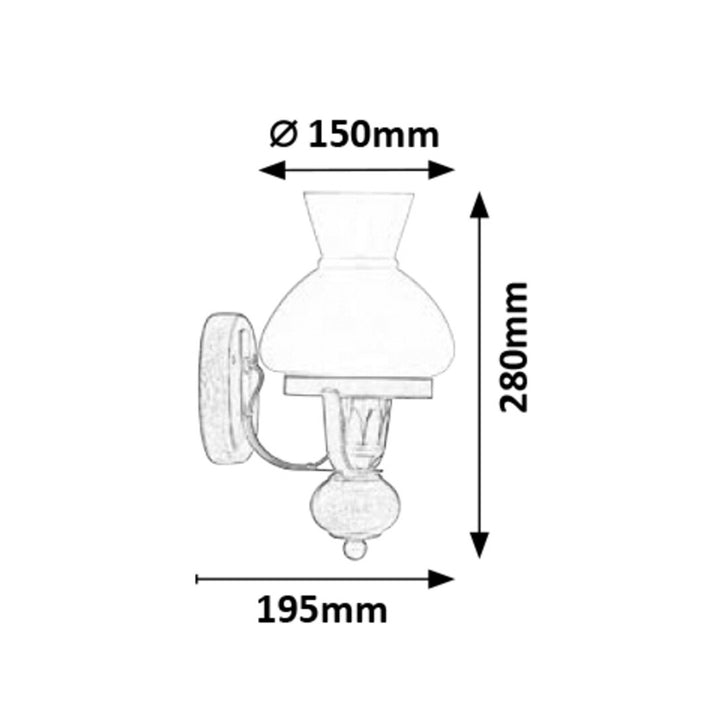 Wandleuchte RABALUX PETRONEL 7077 für Wohnzimmer, Esszimmer und Schlafzimmer, 2 Stück