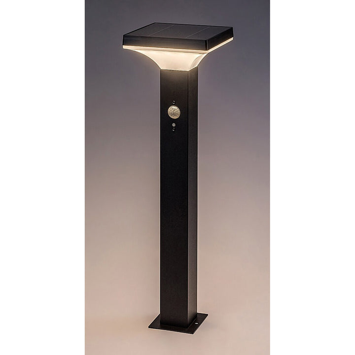 Rabalux-Lampe, für den Außenbereich, solarbetrieben, Stehlampe, LED 4 W, IP44, schwarz, Geleen, 2 Stück