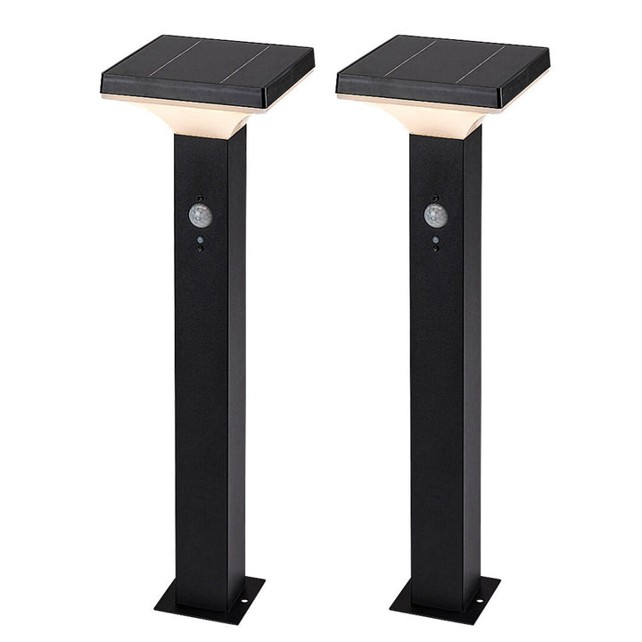 Rabalux-Lampe, für den Außenbereich, solarbetrieben, Stehlampe, LED 4 W, IP44, schwarz, Geleen, 2 Stück