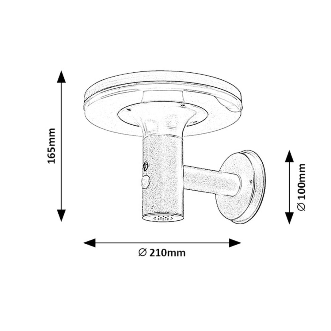 Rabalux-Wandleuchte für den Außenbereich, IP44, 10 W, Alaska, 2 Stück