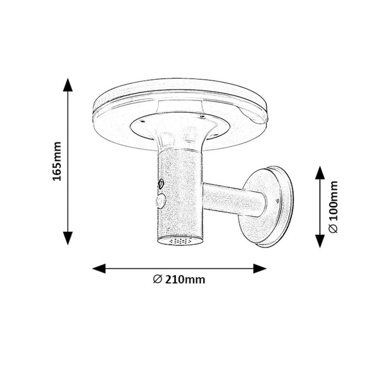 Rabalux-Wandleuchte für den Außenbereich, IP44, 10 W, Alaska, 2 Stück