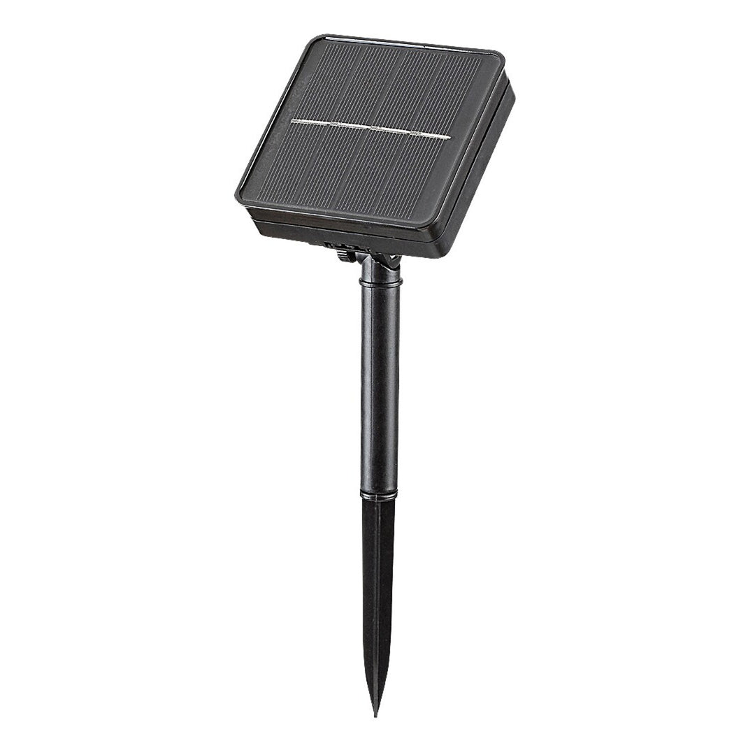 Rabalux-Solarleuchten, 4 Leuchten, für den Außenbereich, IP44, schwarz, Ximpu, 2 Sets
