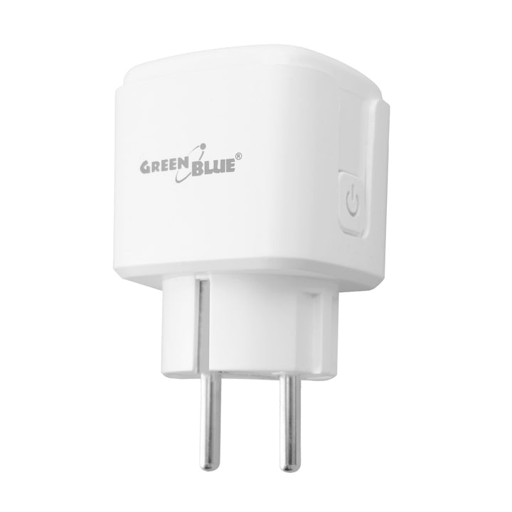 Ferngesteuerte WLAN-Steckdose von GreenBlue, Android/iOS/Alexa/Google Home, Timer, Leistungsmesser, max. 16 A/3840 W, GB735 W, 3 Stück