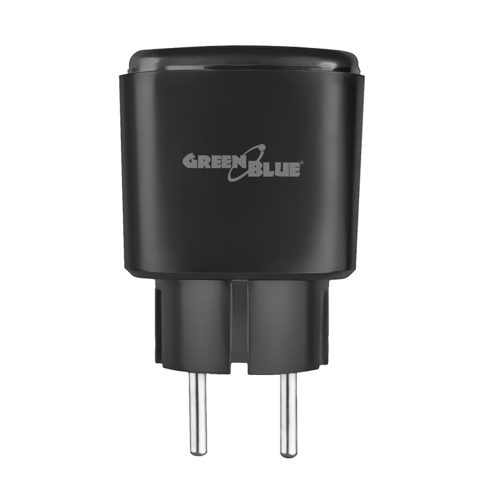 Ferngesteuerte WLAN-Steckdose von GreenBlue, Android/iOS/Alexa/Google Home, Timer, Leistungsmesser, max. 16 A/3840 W, GB735 B, 3 Stück